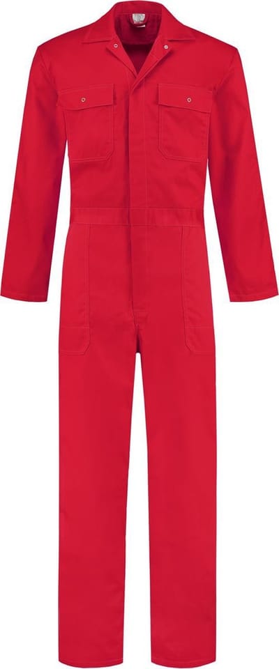 EM Workwear Overall 100% kat Rood - Maat 48