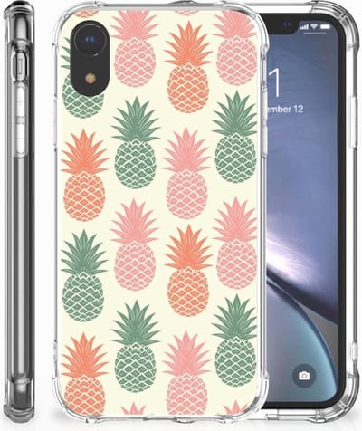 Apple iPhone Xr Beschermhoes Ananas