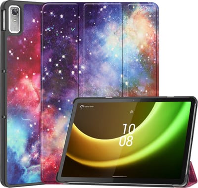 Hoesje Geschikt voor Lenovo Tab P11 (2e / 2nd Generatie) - Dun & Stevig - Trifold Bookcase - Hard Cover - Hardcover Book Case - Tablet Hoes - Galaxy