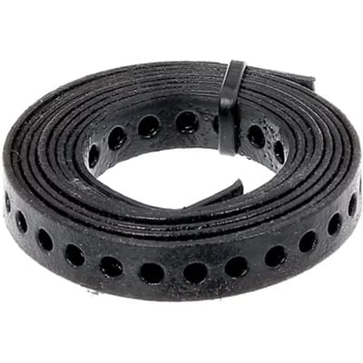 Alberts Gaatjesband - Zwart Geplastificeerd Staal - 12mm X 1,5m