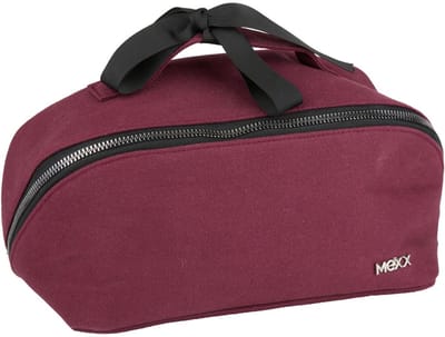 Mexx Toilettas Dames - Make Up Organizer met Binnenvak en Ritssluiting - Makeup Tas Voor Reizen En Dagelijks Gebruik - Make Up Tasje Compact Model - Bordeaux