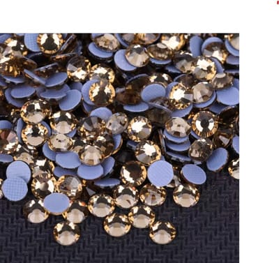 BamBella® - SS10 - Taupe Bruin - Hotfix strass Steentjes - 1440 stuks - strass stenen glitters nail art kleding versieren
