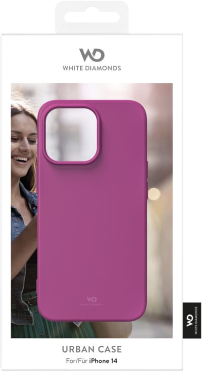 White Diamonds Urban Case Cover Voor Apple IPhone 14 Fuscia