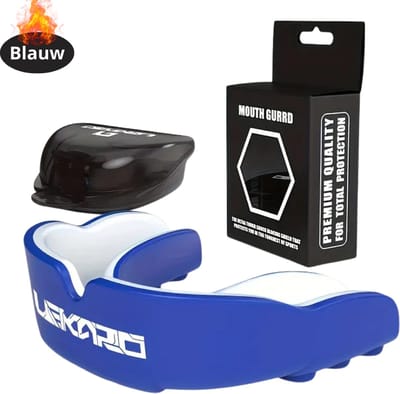 Livano Mouthguard - Bitje Kickboksen - Vechtsport - Gebitsbeschermer - Boksen - Kinderen & Volwassenen - Blauw