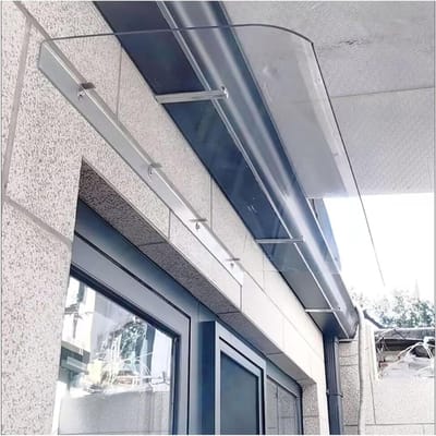 Transparant Zonnescherm - Deur Overkapping - Buiten Beschermen - Hoogwaardig Polycarbonaat - 51 x 120 cm - Transparant