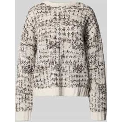 Relaxed fit gebreide pullover van een mix van katoen en wol, model 'LINDSAY'