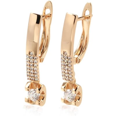 Kienl Tendance Or Rose Ethnique Boucles d'Oreilles Pendantes de Mariée Pour Femmes Mariage Vintage Zircon Naturel Boucles d'Oreilles Anglaises Bijoux Quotidien beige