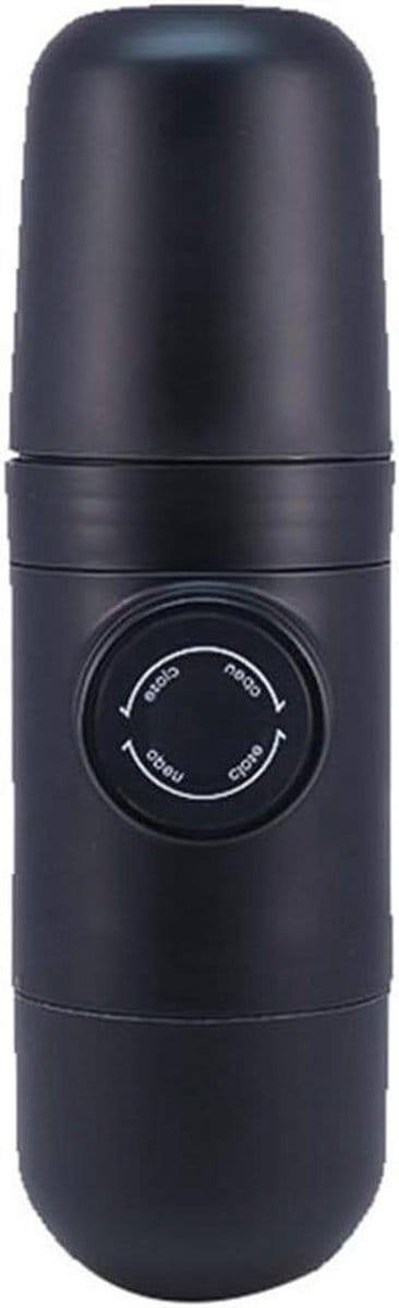 Draagbare Koffiemachine - Espressomachine Handmatig - Koffie Zetten Onderweg - Aanpasbare Brouwervaring - 20 x 6 cm - Zwart