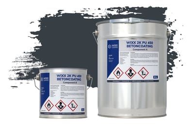 Wixx 2K PU 450 Betoncoating - 5L - RAL 7016 | Antracietgrijs