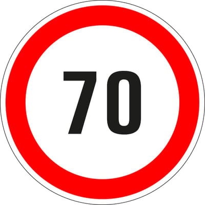 70 sticker - zelfklevende folie 50 mm - 10 stuks per kaart