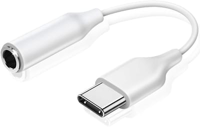 USB C naar 3.5mm Jack Adapter voor Hoofdtelefoons, Aux Audio Adapter, Compatibel met iPhone, Samsung Galaxy en Google Pixel, Wit, Geluidskwaliteit, Draagbaarheid, Gebruiksgemak