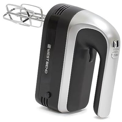 Handmixer met staafmixer en 6 snelheden - Ergonomische 250W handmixer met opbergkoffer