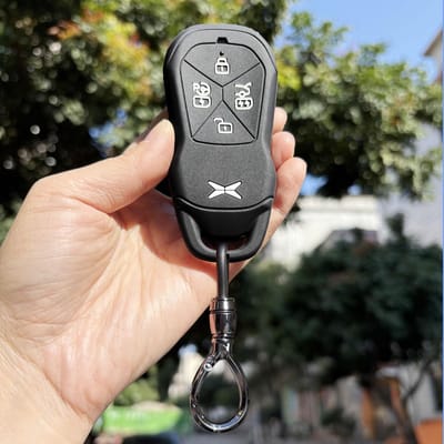 Étui en Silicone pour Clé de Voiture Pour Xpeng G3 G6 P7I G9 G3I P7 P5 X9 F57 Housse de Clé Porte-Bouchons de Clé gray