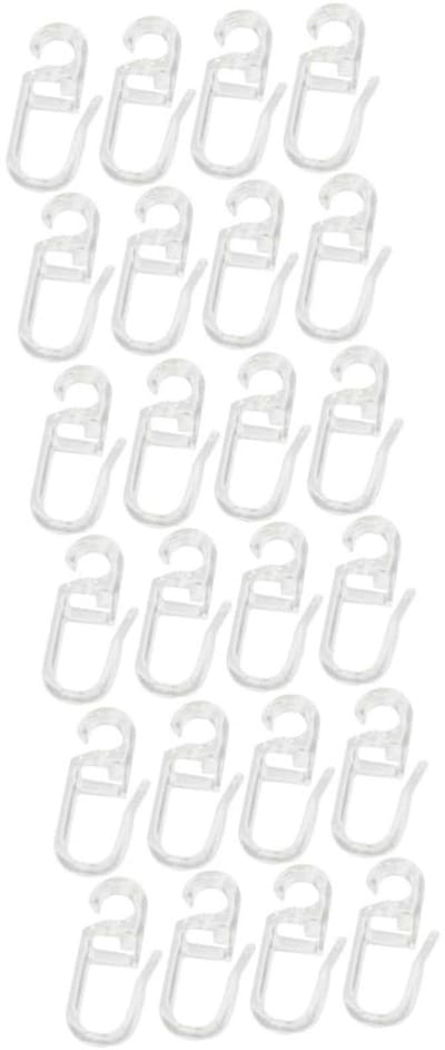 Dailygoods- Gordijnhaken 150 Stuks - Transparante Kunststof Haken - Gordijnaccessoires - Duurzaam - Eenvoudige Installatie - Hoog Draagvermogen - Gordijnhaak