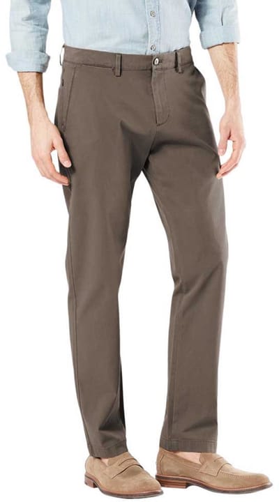 Dockers Crafted Khaki Slim Tapered Fit Broek Bruin 31 / 32 Man