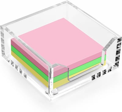 Acryl vierkante memo pad houder - 1, 2 of 3-lagen model voor thuis en kantoor