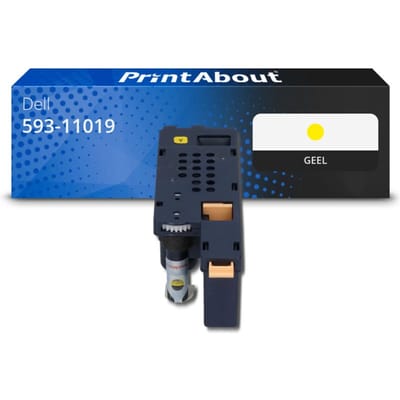 PrintAbout huismerk Toner 593-11019 (25MRX) Geel Geschikt voor Dell