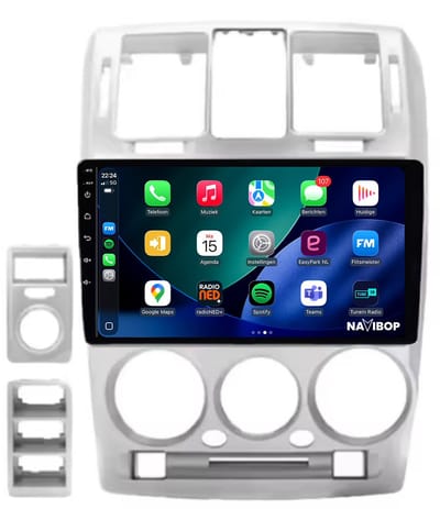 Geschikt voor Hyundai Getz (2002 t/m 2011) | 4+64GB 8-CORE | 9 inch Android 15.0 CarPlay autoradio | Draadloos CarPlay & Android Auto | Externe microfoon | Bluetooth & WiFi | NAVIBOP NB-4975 | Bouwjaar 2002 t/m 2011