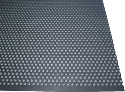 Metaal Gatenplaat - Roestvrijstaal Plaatwerk - Machinebouw Onderdelen - Ronde Gaten 3mm - 50x70 cm - Zilverkleurig