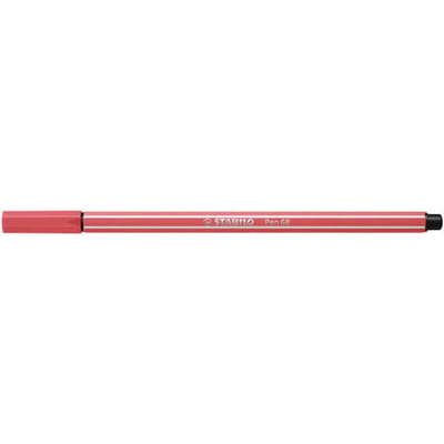 STABILO Pen 68 Brush - Premium Brush Viltstift - Rust Red - per stuk