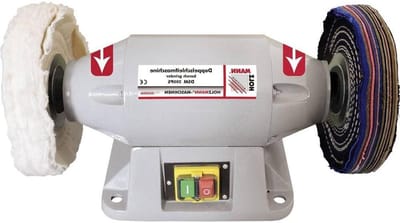 Polijstmachine - Schuurmachine - Oppervlakken Bewerken - Krachtige Motor - 200 mm - Grijs