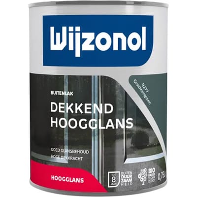 Wijzonol Dekkend Hoogglanslak - 0,75l - 9277 - Grachtengroen