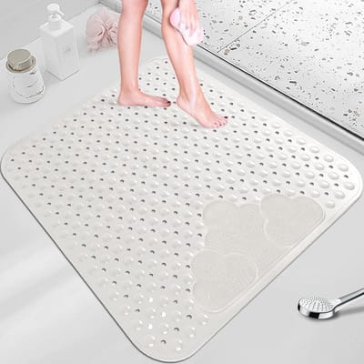 Antislip Douchemat 70 x 40 cm met Zuignappen en Drainagegaten voor Badkuip en Badkamer