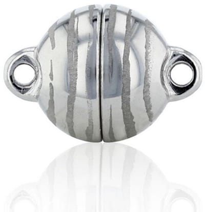 Luna-Pearls - 666.0114 - Sieradensluiting - Dames - 925er Zilver gerhodineerd - 10mm