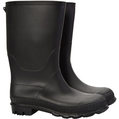 Mountain Warehouse Kinder/Kinder effen Wellington Laarzen (Zwart)