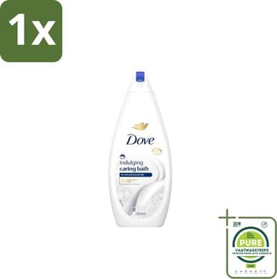 1 x Dove – Badcrème – Indulging Cream – 720 ml - Badcrème - Badcrème 720 Ml - Badcrème Voor Huid - Badcrème Voor Zintuigen - Zachte Reiniging