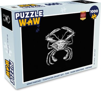 Puzzel Ernst Haeckel - Krab - Oude meesters - Vintage - Dieren - Kunst - Legpuzzel - Puzzel 1000 stukjes volwassenen