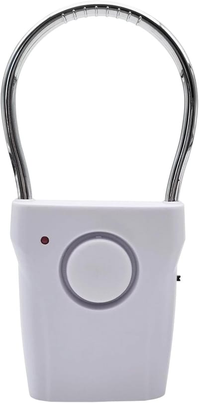 Draagbaar Deuralarm - Draadloze Sensor - Persoonlijke Beveiliging - Drie Gevoeligheidsniveaus - 139 x 68 cm - Wit