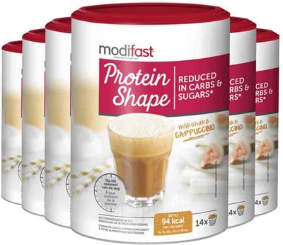 Modifast Protein Shape Milkshake Cappuccino - 6 x 420 gr - Voordeelverpakking