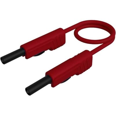 Hirschmann Test & Measurement MLB 100/1 V rt Meetsnoer Banaanstekker 4 mm Banaanstekker 4 mm 1.00 m Rood 1 stuk(s)