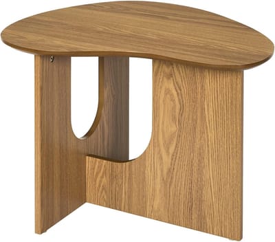 Bijzettafel Calypso - Eigentijdse tafel - Alle ruimtes - Eenvoudig te onderhouden - 60x42x48 cm - Bruin