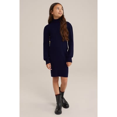 We Fashion Dress Mid Length Dark Blue Maat: 92 | Pyjama's Outlet | Unisex | Blauw