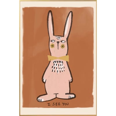 Studioloco - Rabbit I See You Poster Kinderkamer - Kamer Decoratie - Wanddecoratie - 50 x 70cm