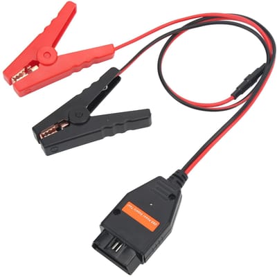 Connecteur OBD2 ECU de voiture Câble d'alimentation de secours Économiseur de mémoire Outil de remplacement de batterie Universel pour Auto black