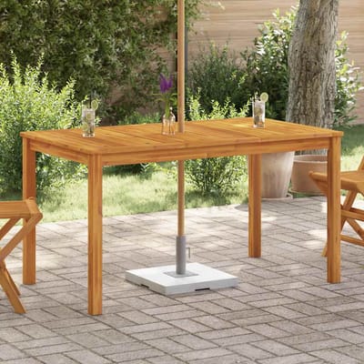 vidaXL - Tuintafel - 140x80x74 - cm - massief - acaciahout