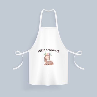 Akyol - kerst rendier Keukenschort - Kerstmis - kerst beker - winter - kerst - christmas - kerst cadeau - 82 bij 71 cm