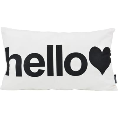 Gek op kussens! Sierkussen hello wit | 30 x 50 cm | katoen/polyester