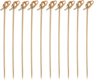 Cosy&Trendy Bamboeprikker - Met Knoopje - 12 cm - Set-250
