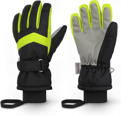 Waterdichte Ski Handschoenen voor Kinderen - Warm, Ademend en Geschikt voor Winteractiviteiten van 3-14 Jaar