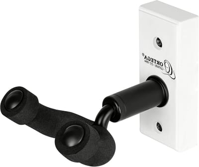 Muziekinstrument Ophanging - Muziekrek Wand - Instrument Veilig Opbergen - Zachte Bekleding - 22 x 16 x 7 cm - Wit