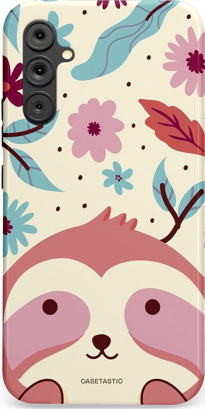 Casetastic Hoesje Geschikt voor Samsung A34 (5G) - Stijlvolle Beschermende Duo-layer Case - Luiaard knuffels