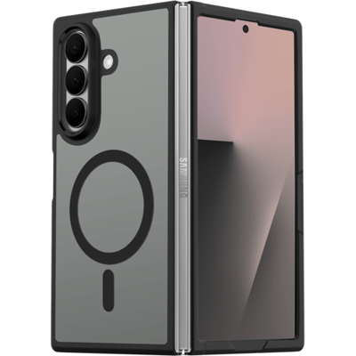 ShieldCase hoesje geschikt voor Samsung Galaxy Z Fold 7 - Hoesje met magnetisch opladen – Bumper Case – Schokbestendige Telefoonhoes – Zwart – Hardcase Cover – Backcover voor Fold7