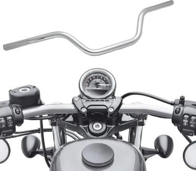 Motorfiets Stuur - Handvat Buizen - Rijcomfort Verbeteren - Sterke Aluminium Legering - 22mm Diameter - Zilver