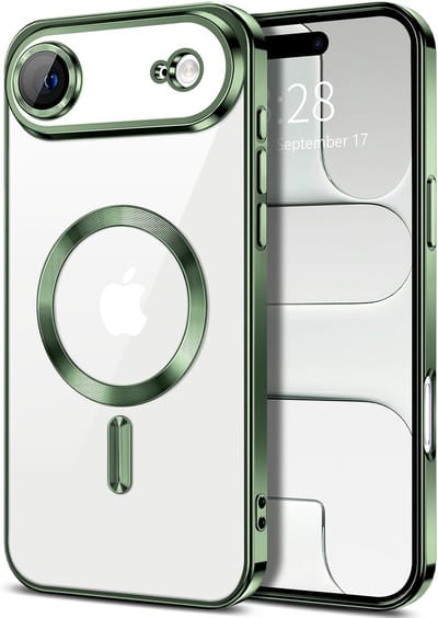 Hoesje Geschikt voor iPhone Air Hoesje - Geschikt voor MagSafe - Arara siliconen Backcover - Groen