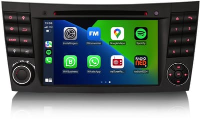 CarPlay autoradio geschikt voor Mercedes CLS | 2004 t/m 2009 | Android 13 | Draadloos Apple CarPlay & Android Auto | 4GB + 64GB | 8-Core processor | Cartronix | CTX-118580C | Bluetooth & Wifi