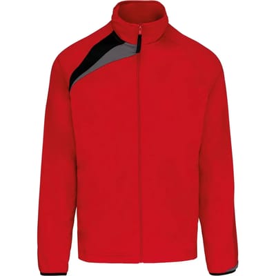 Trainingsjas tricotpolyester 'Proact' Red/Black/Grey - M